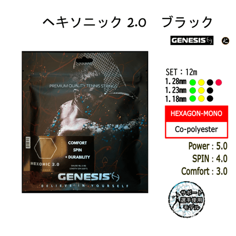 GENESIS　ヘキソニック 2.0  SET（12ｍ）