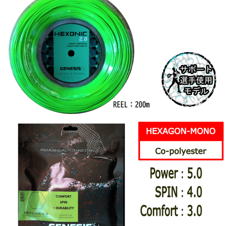 GENESIS　ヘキソニック 2.0  SET（12ｍ）