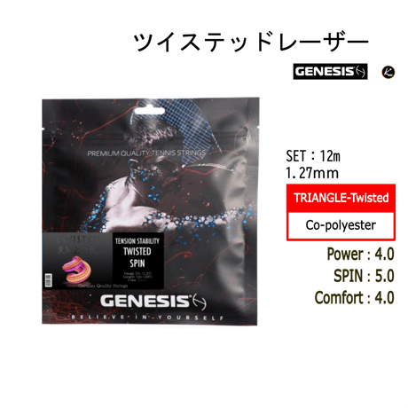 GENESIS　ツイステッドレーザー　SET（12ｍ）