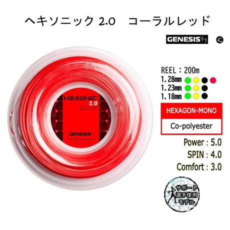 GENESIS　ヘキソニック 2.0　REEL (200m)