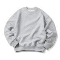 " BLANK " CREW NECK SWEAT GRAY