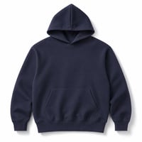 " BLANK " CREW NECK HOODIE NAVY