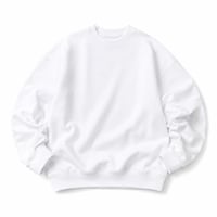 " BLANK " CREW NECK SWEAT WHITE