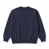 " BLANK " CREW NECK SWEAT  NAVY