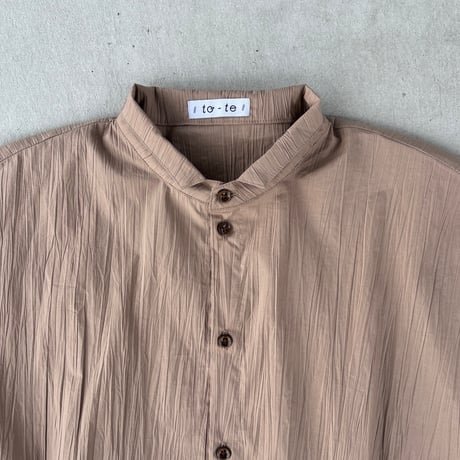 巾着ポケットシャツ Drawstring Pocket Shirt / Black