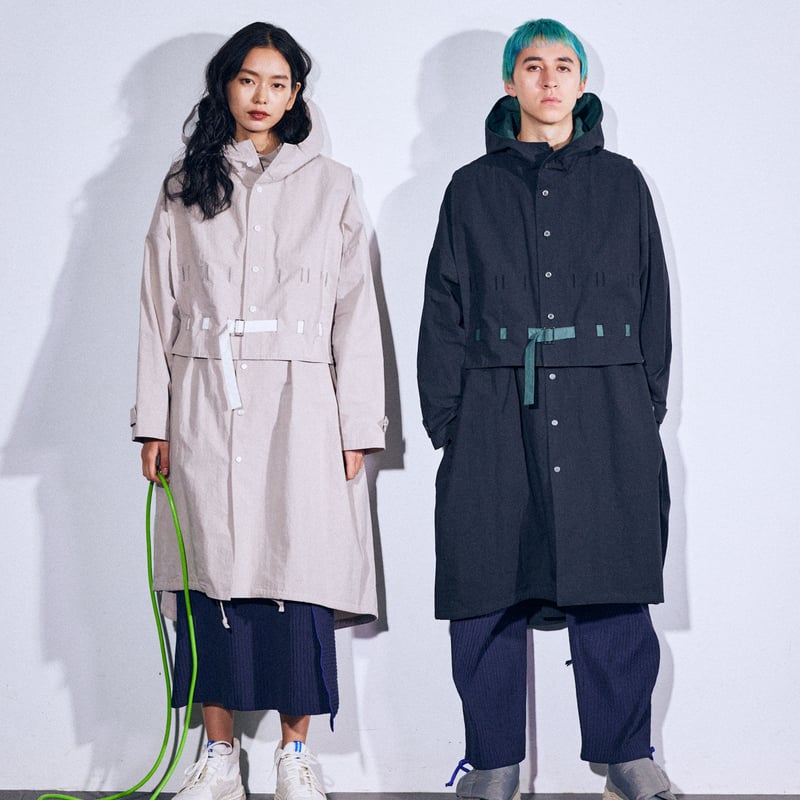 ホールタックスタンドカラーコート ホールタックスタンドカラーコート to-te - Hole Tuck stand