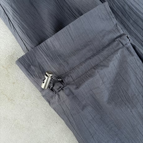巾着ポケット ワンピース Drawstring Pocket Dress / Grey
