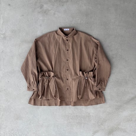 巾着ポケットシャツ Drawstring Pocket Shirt / Black