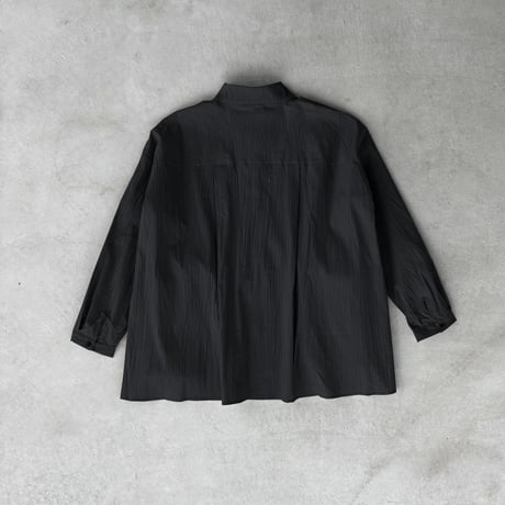 巾着ポケットシャツ Drawstring Pocket Shirt / Black