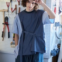 パッチワーク カットソー Patchwork cut and sew / Grey