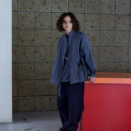 巾着ポケットシャツ Drawstring Pocket Shirt / Black