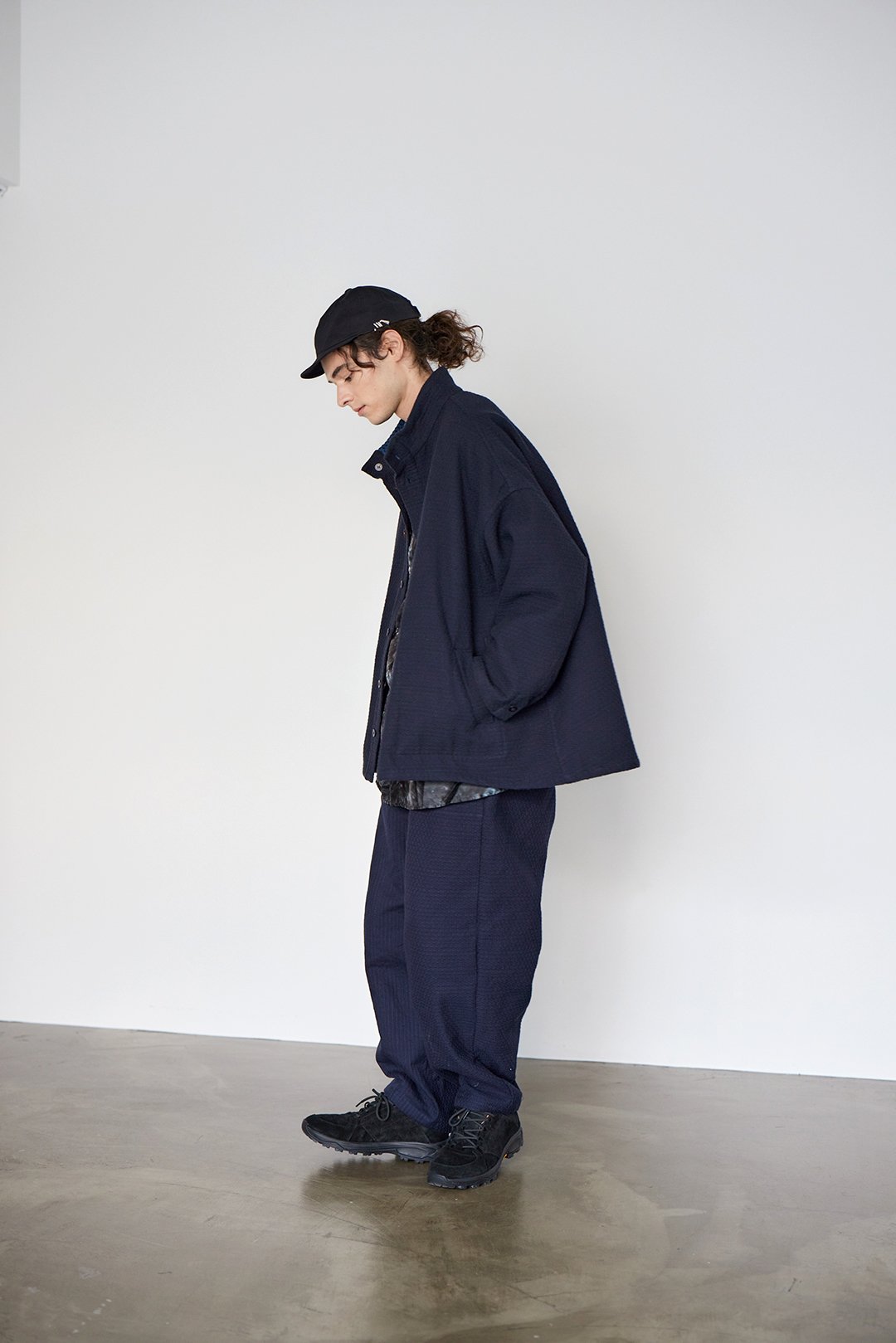 受注] Sashiko Reversible Jacket 刺し子織 リバーシブルJK