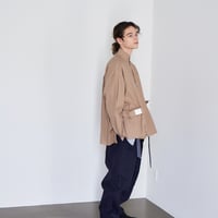 巾着ポケットシャツ Drawstring Pocket Shirt / Brown