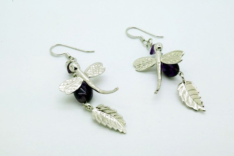 アメジスト&シルバー925 ピアス | silverbell