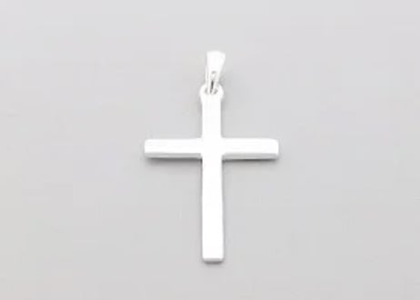 シルバー925　クロスＭ ペンダントトップ