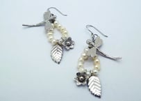 淡水パール＆シルバー925　ピアス Aquatic Fantastic