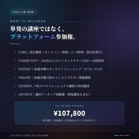 一本歯下駄GETTA認定インストラクター講座｜260名超の指導者プラットフォーム＋週次講座＋400本アーカイブ｜限定モデル一点歯下駄「巌流島」同梱