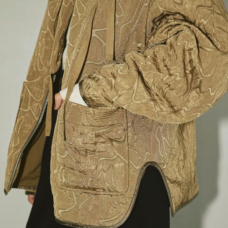 オリーブ36サイズtodayful トゥデイフル Jacquard Piping Blouson