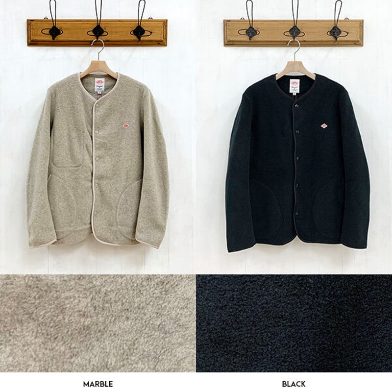 DANTON/ダントン/フリース/JD-8939/ノーカラーフリースジャケット/23AW