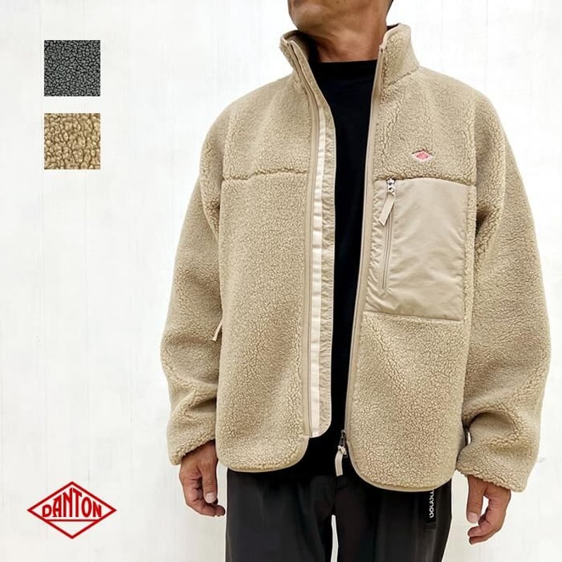 DANTON MEN'S インサレーションスタンドカラー ボア ジャケットです