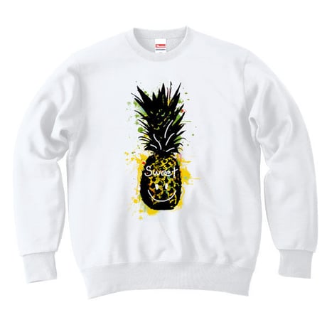 [スウェット] Sweet pineapple / white