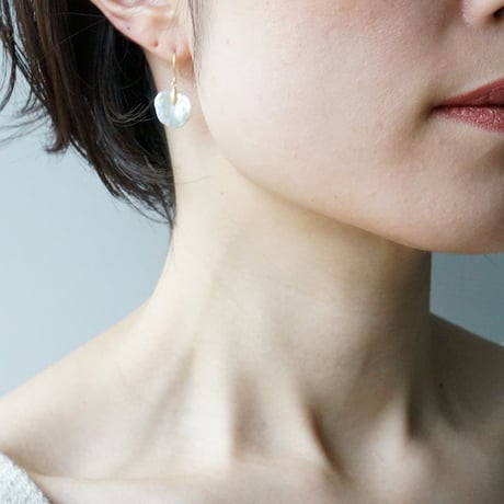Freshwater Pearl Earrings/Flat/Dagger ■イヤリング対応あり■