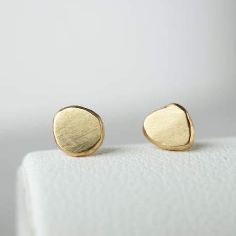 K18 Flat Earrings *
