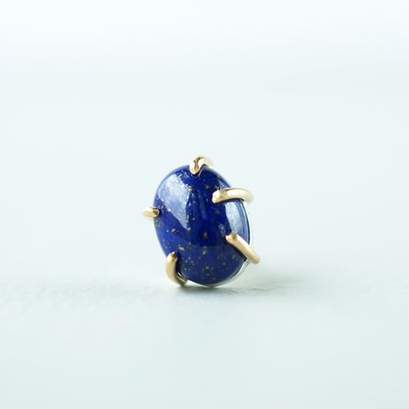 Lapis lazuli earring/Cabochon  ＊Single