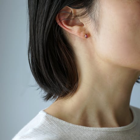 Pink Tourmaline Earring ＊Single