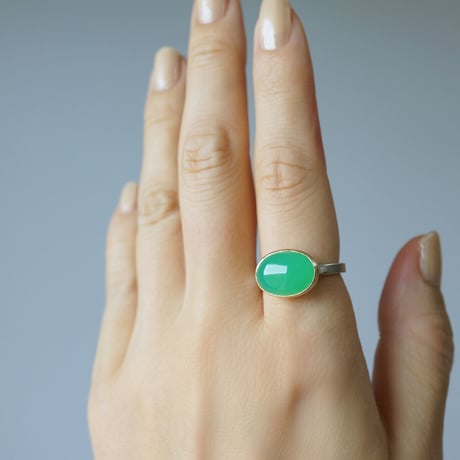 Chrysoprase ring
