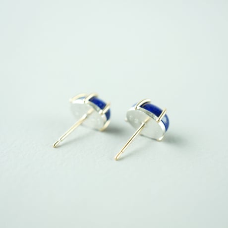 Lapis lazuli earring/Cabochon  ＊Single