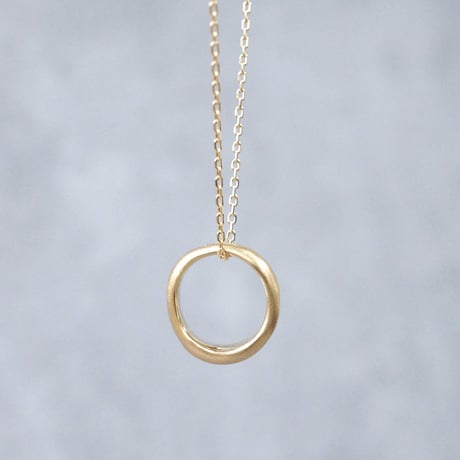 K18 Moon Halo Necklace *