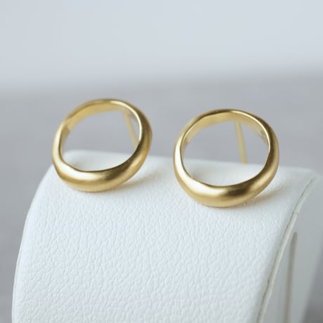 K18 Moon Halo Earrings/Small *