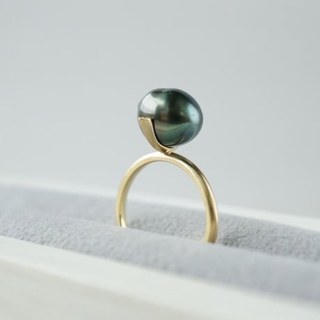 Tahitian Pearl Ring/Saturn/Diamond