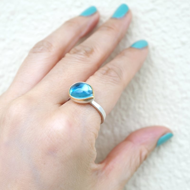 Blue Topaz Ring | jardim by Marina Ishii