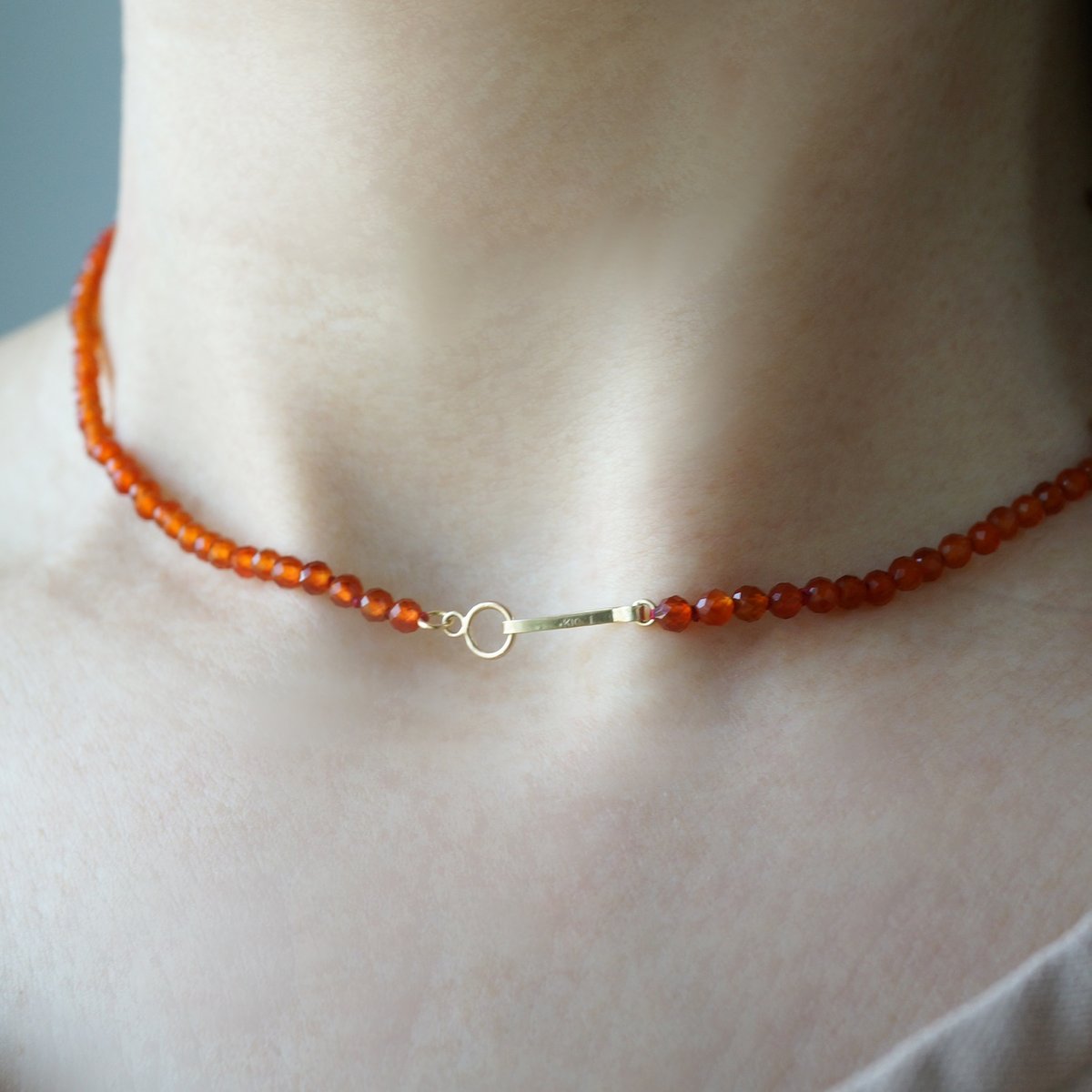 Carnelian Necklace / K10 | jardim by Marina Ishii