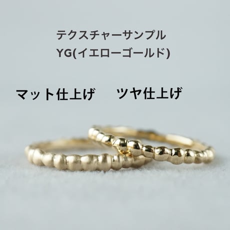 K18WG Tsubu Ring/Semi Matte Finish *