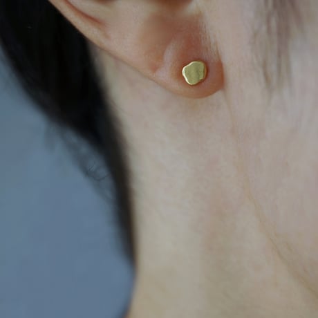 K18 Flat Earrings *