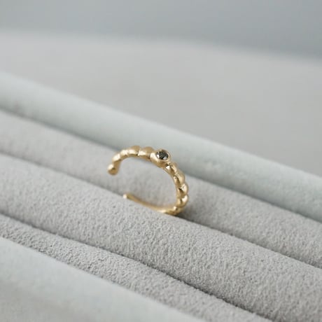 K18 Tsubu Ear Cuff/Diamond