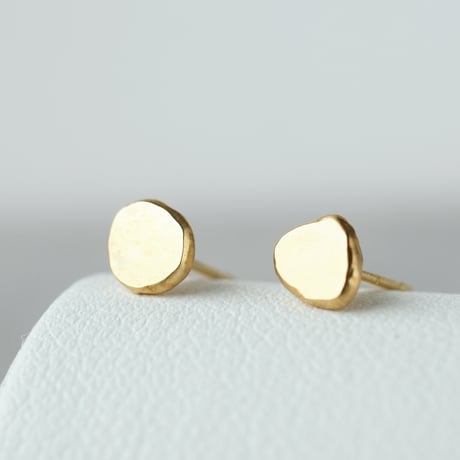 K18 Flat Earrings *