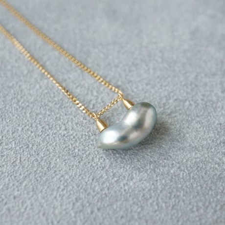 Tahitian pearl earring/chain/Thorn  ＊Single