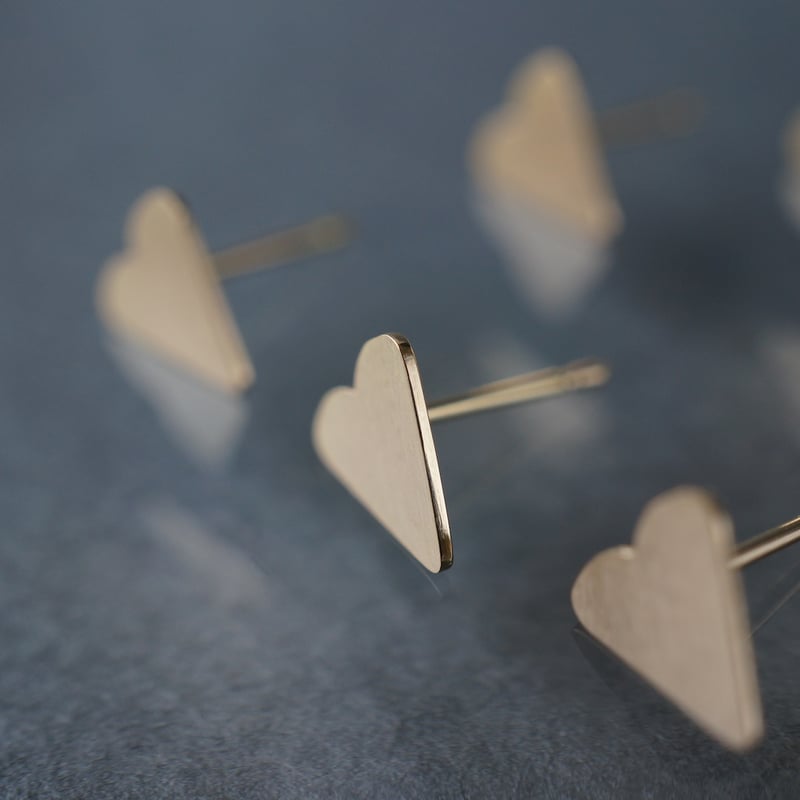 K18 Heart Earring ＊Single * | jardim by Marina