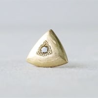 K18 Triangle Earring/Diamond ＊Single *