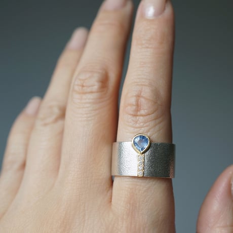 SVxK18 Sapphire Ring/Drop/Blue