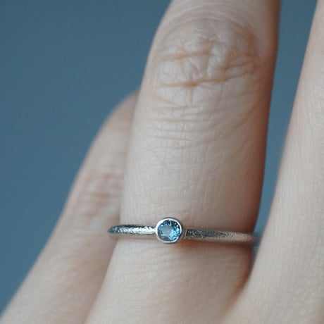 Pt900 Sapphire Ring/Round *