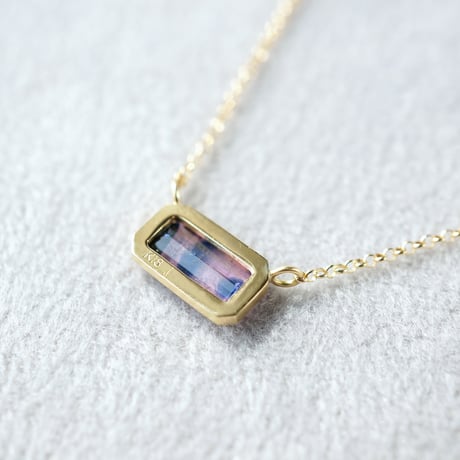 Sapphire Necklace/Bicolor/PinkxBlack