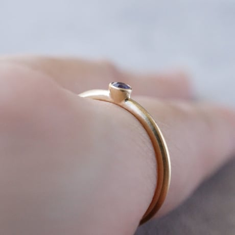 Sapphire Ring/Round/Violet *