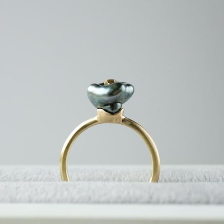 Tahitian Pearl Ring/Flower/Diamond *