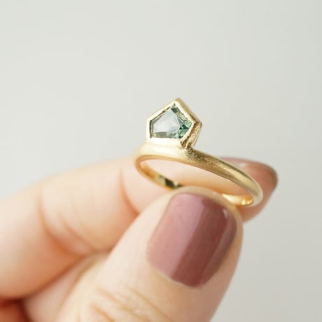 Sapphire Ring/Pentagon/Green