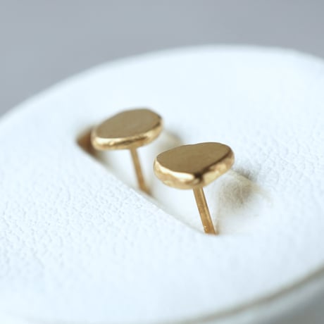 K18 Flat Earrings *